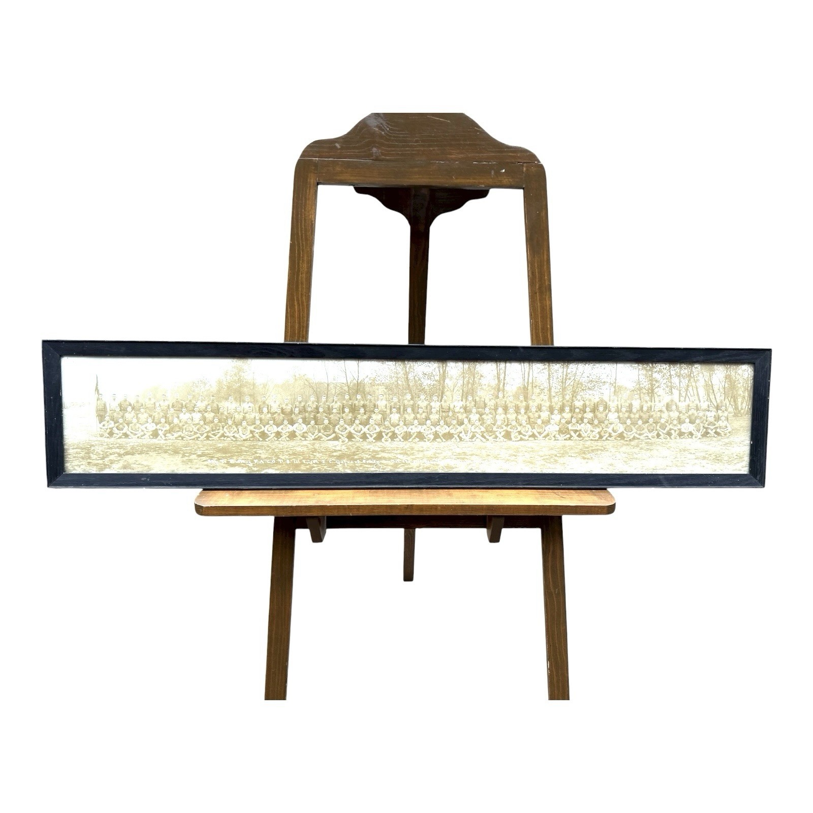 Antique WWI Panoramic Photo Camp Zachary Taylor Louisville KY - Framed Yard Long