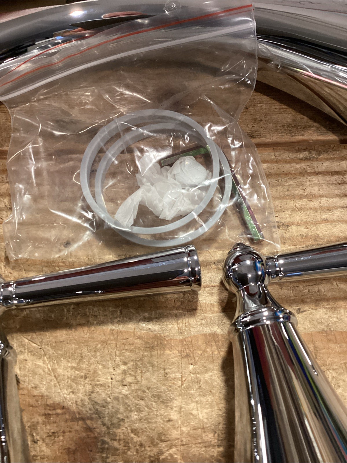 Pfister Saxton 2-Handle Deck-Mount Roman Tub Faucet Trim Kit Polished Chrome New