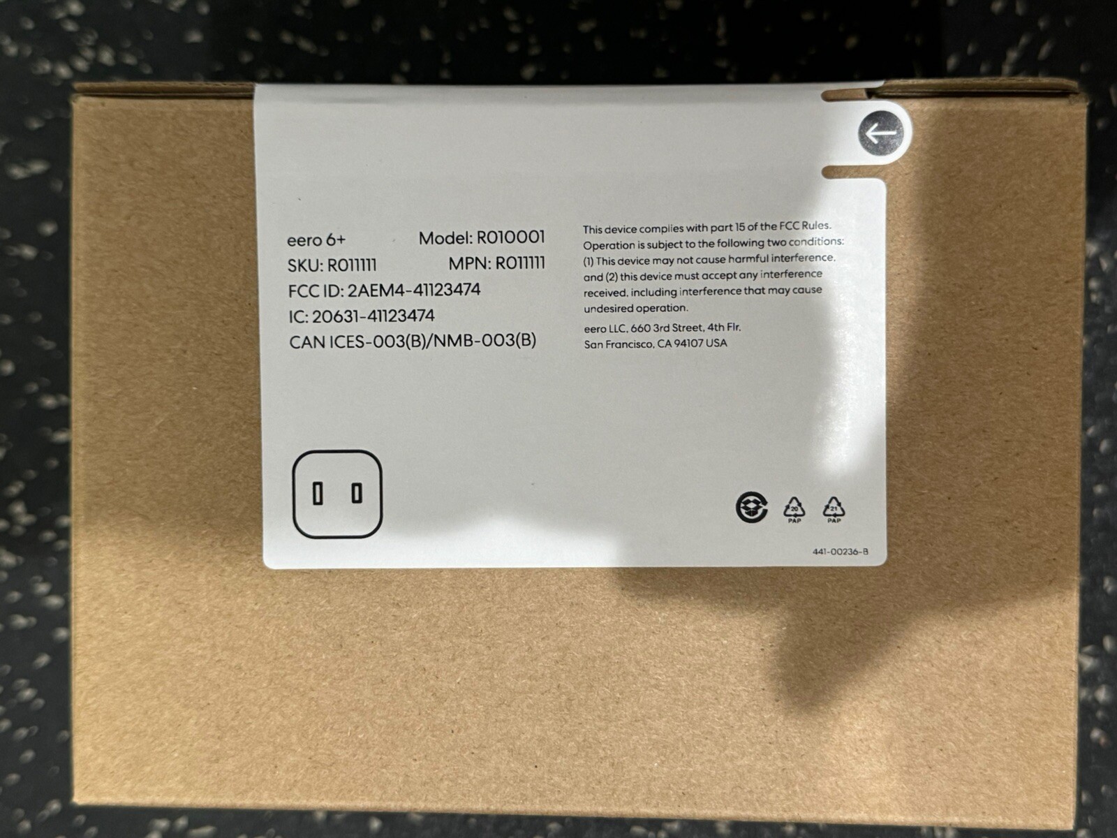 New EERO 6+ Plus Dual Band Mesh Wi-Fi Router Up To 1 Gbps 1,500 Sq Ft - White