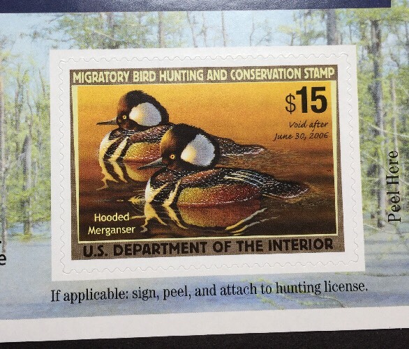 #RW72A 2005 - 2006 - US Federal Duck Stamp - Post Office FRESH