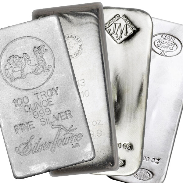 100 oz Silver Bar (Varied Condition, Any Mint)