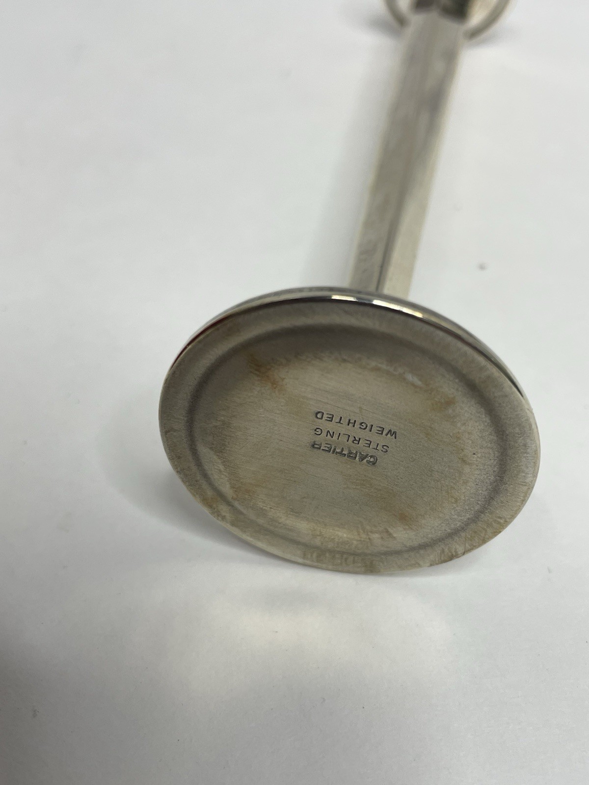 Cartier Vintage Sterling Silver Bud Vase Weighted 925 Storage Bag Original Box