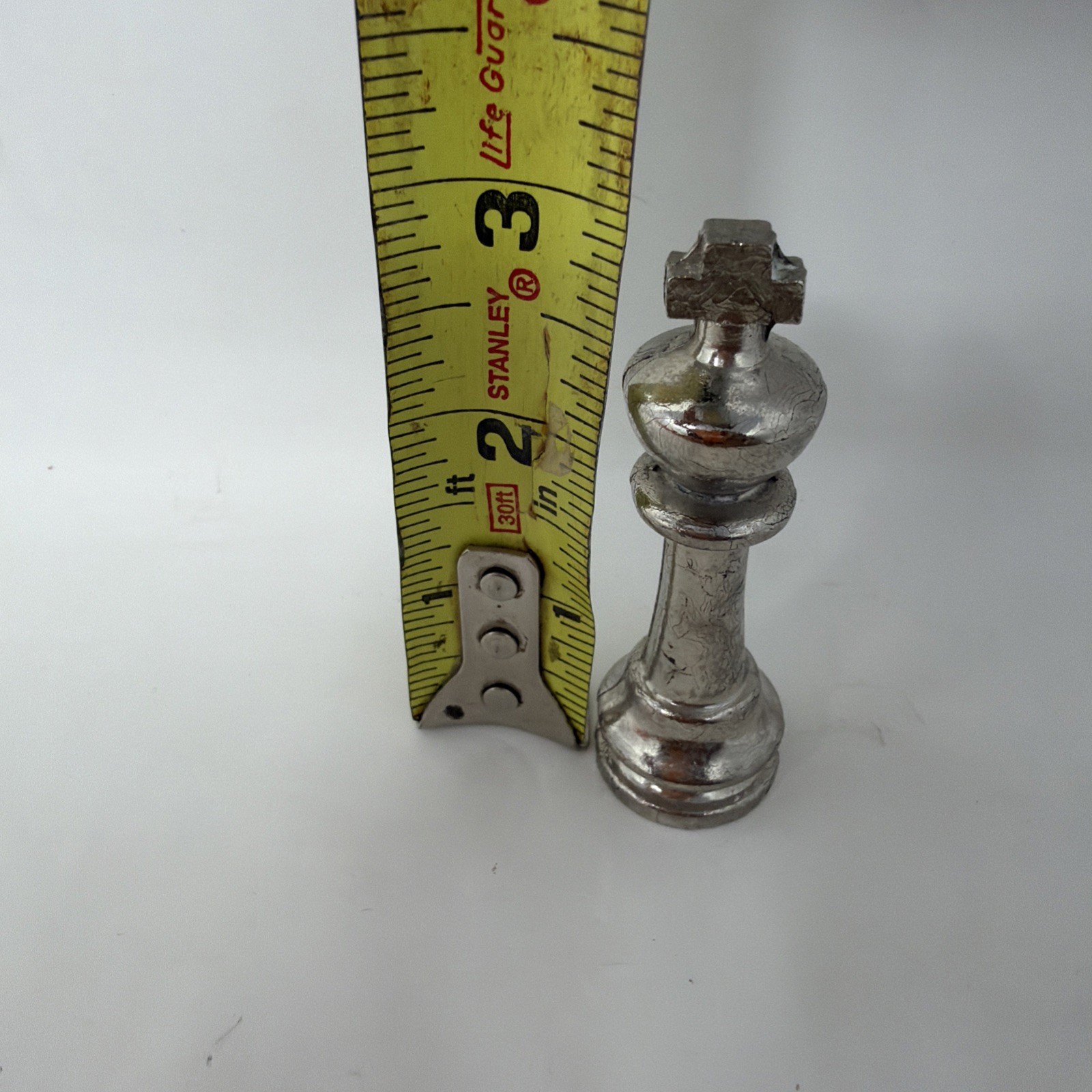 Italian 3" Brass and Cast Metal Complete Set of 32 Chess Pieces