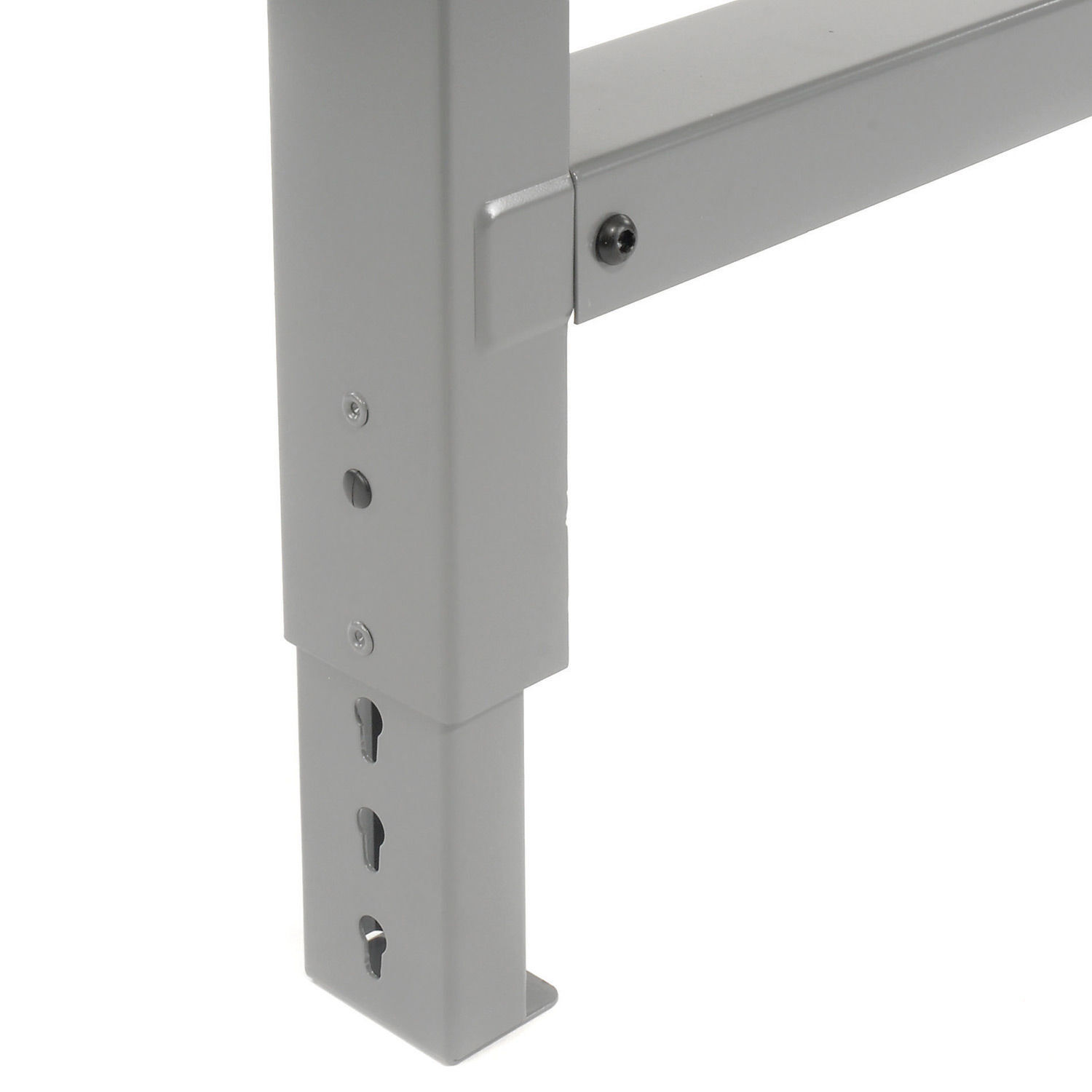 Adjustable Height Leg For 30" Benches 27-7/8 To 35-3/8 Gray