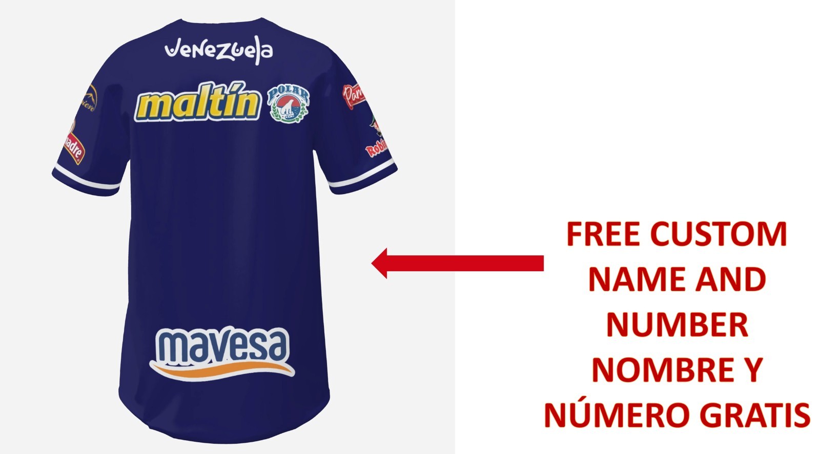Navegantes del Magallanes - camisa baseball shirt Replica venezuela, 2026 blue