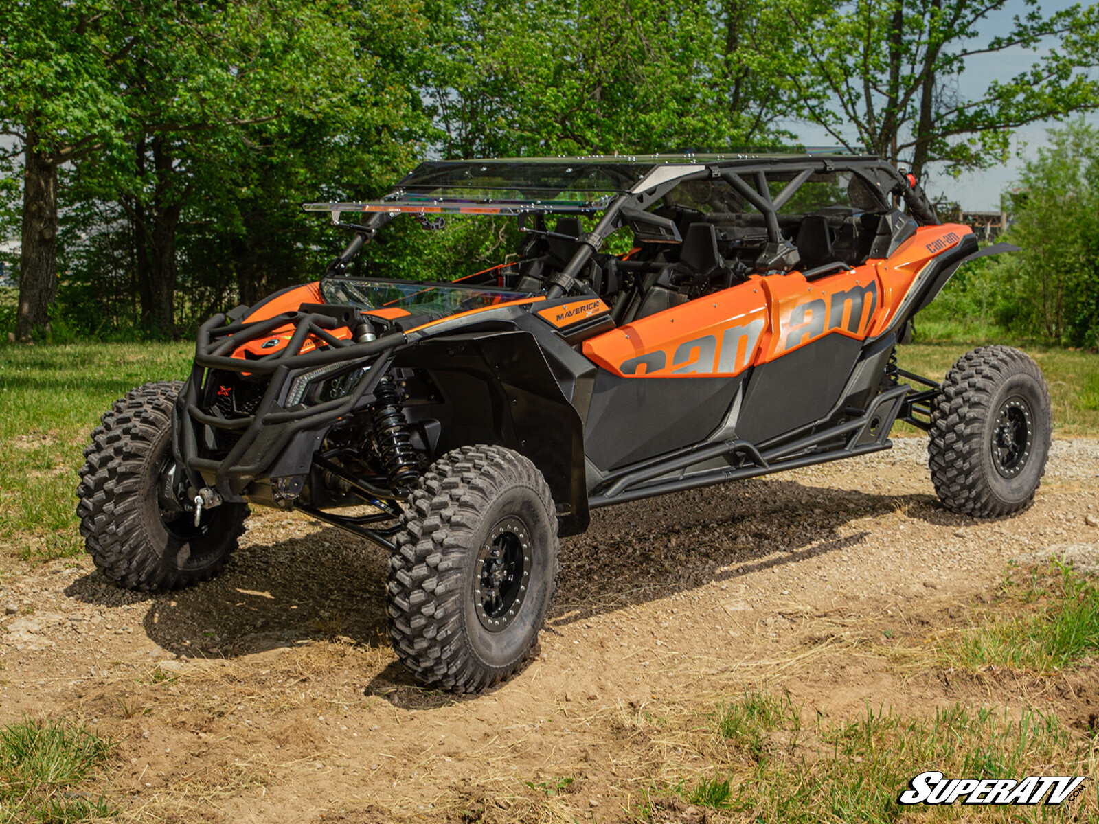 SuperATV Nerf Bars for Can-Am Maverick X3 MAX - Black