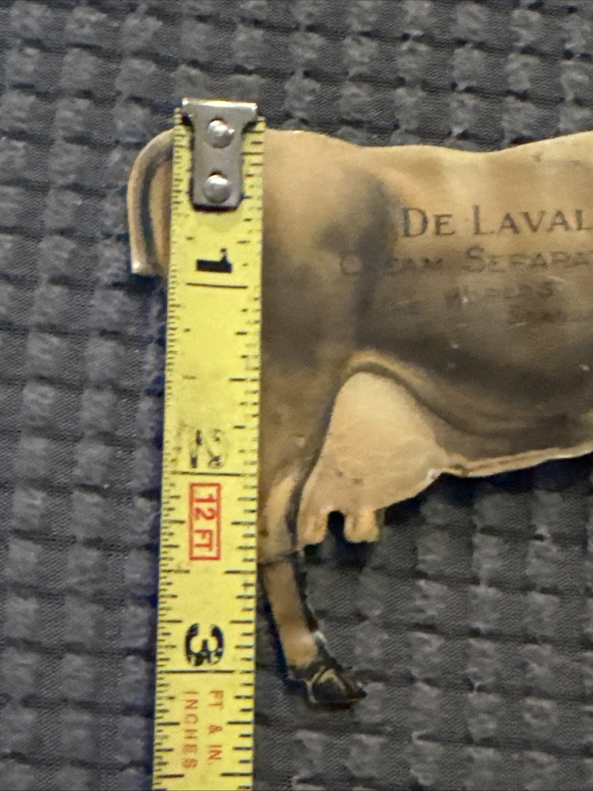 De Laval Cream Separator Advertising Tin Die Cut Cow