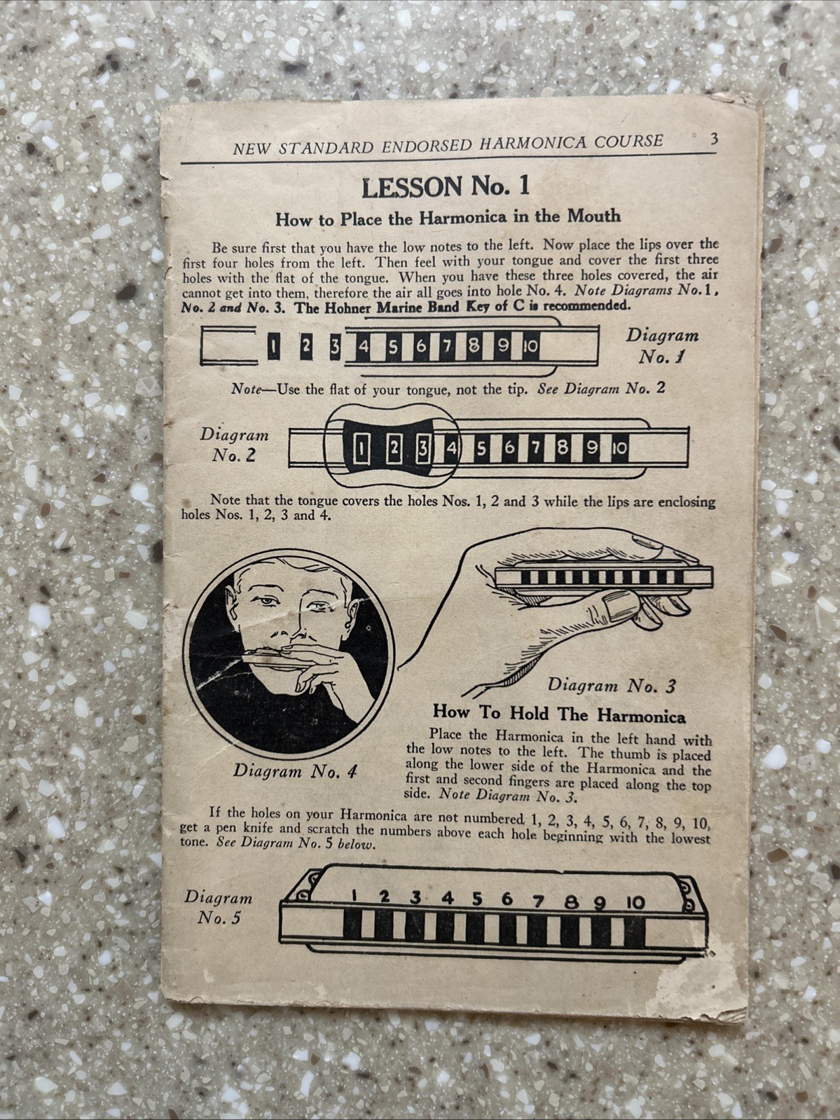 New Standard Endorsed Harmonica Course Vintage Music