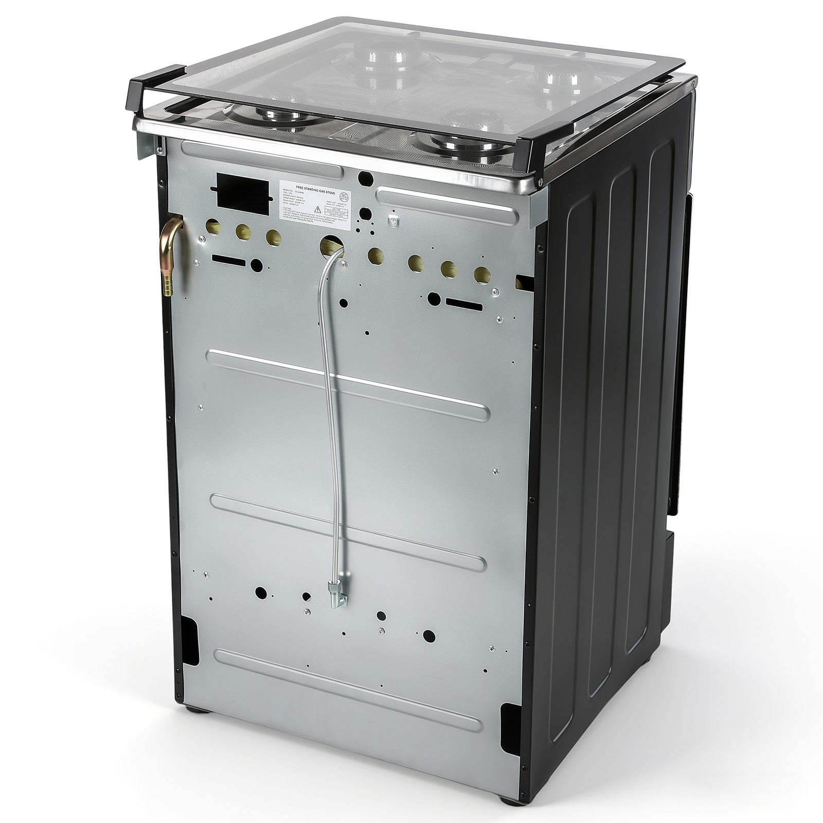 RV Gas Range 31" Tall Propane Range Oven with 4 Burners Stove for RV Apartment