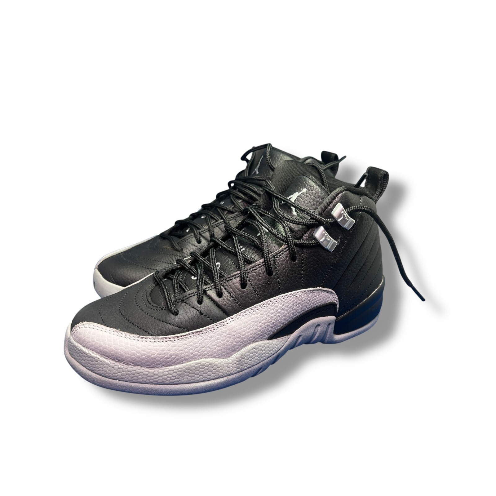 Nike Air Jordan 12 Retro GS Black Wolf Grey White 153265-010 Youth 6.5Y EUR 39