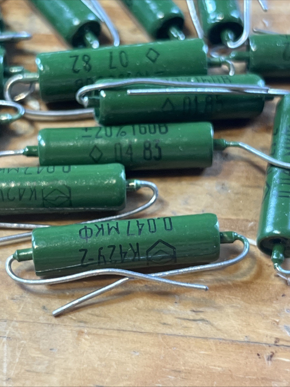 .047uf PIO Vintage K42Y-9 NOS Paper In Oil Capacitor Tone Cap LOT OF 30