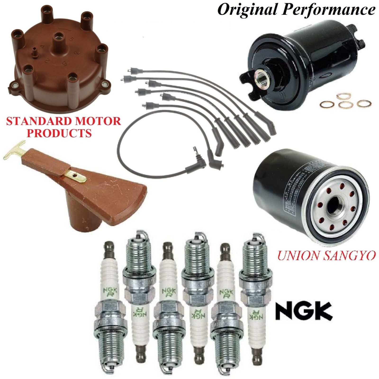 Tune Up Kit Filters Cap Rotor Plugs Wire for Toyota Land Cruiser 4.0 1991-1992