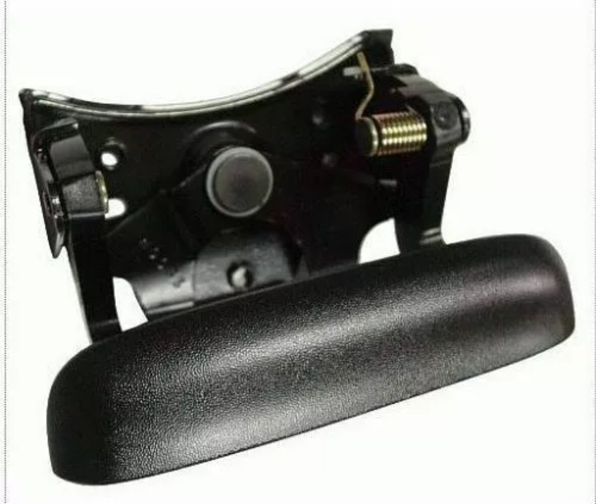 For 99-07 Chevy Silverado GMC Sierra Tailgate Door Handle & Bezel Textured BLACK