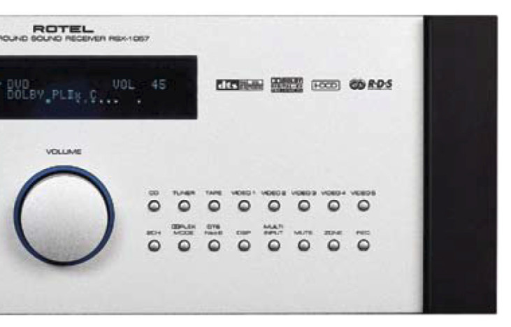 ROTEL RSX-1057, 7.1 Surround Receiver-75Wx5-Silver-Certified Factory Refurbish