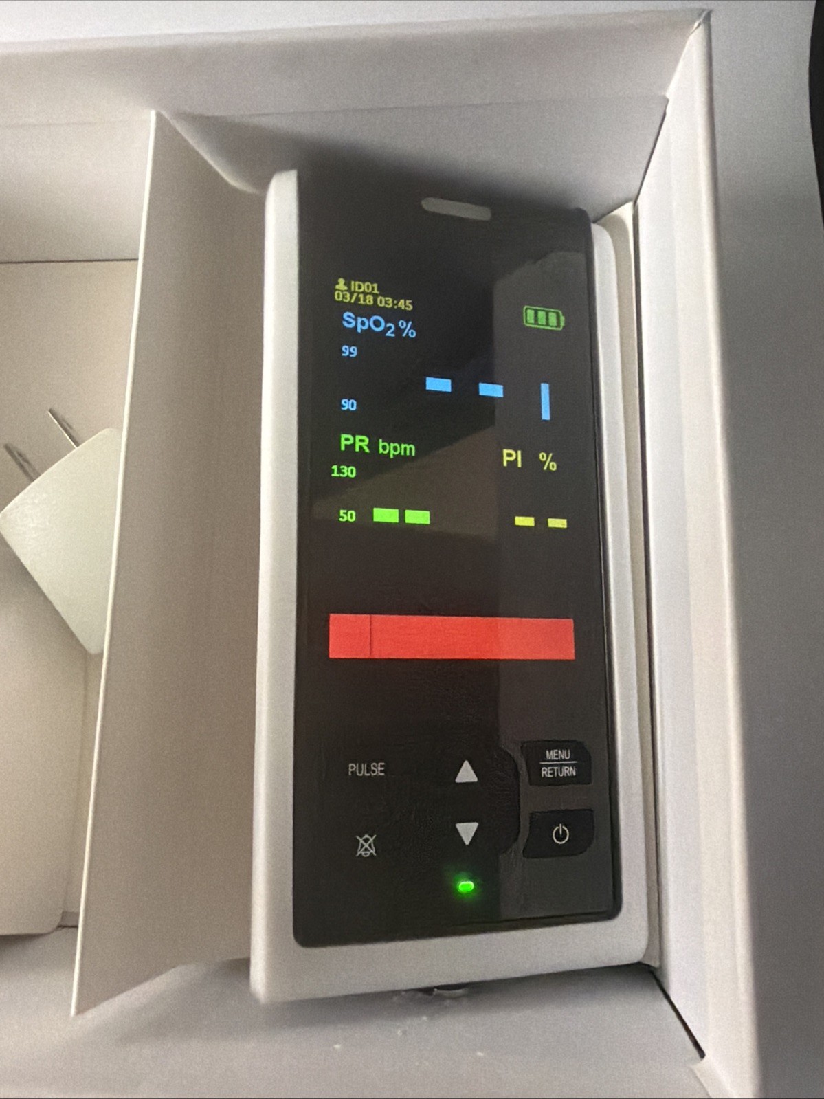 Pulse Oximeter Fingertip Infant Pulse Oximeter Overnight OPEN BOX READ $129