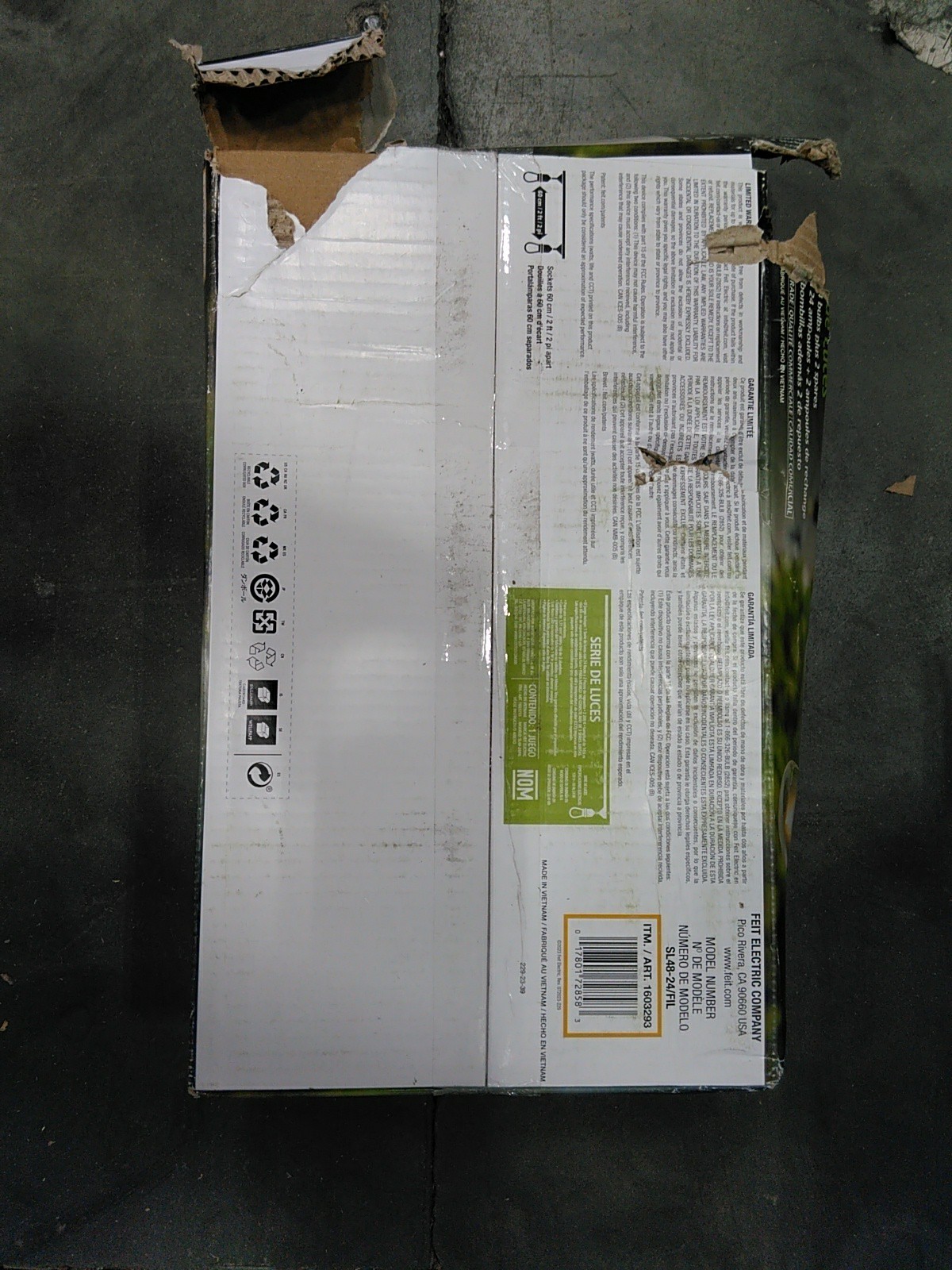 Feit Electric 48' LED Filament String Light - 24 bulbs-waterproof-Indoor/outdoor