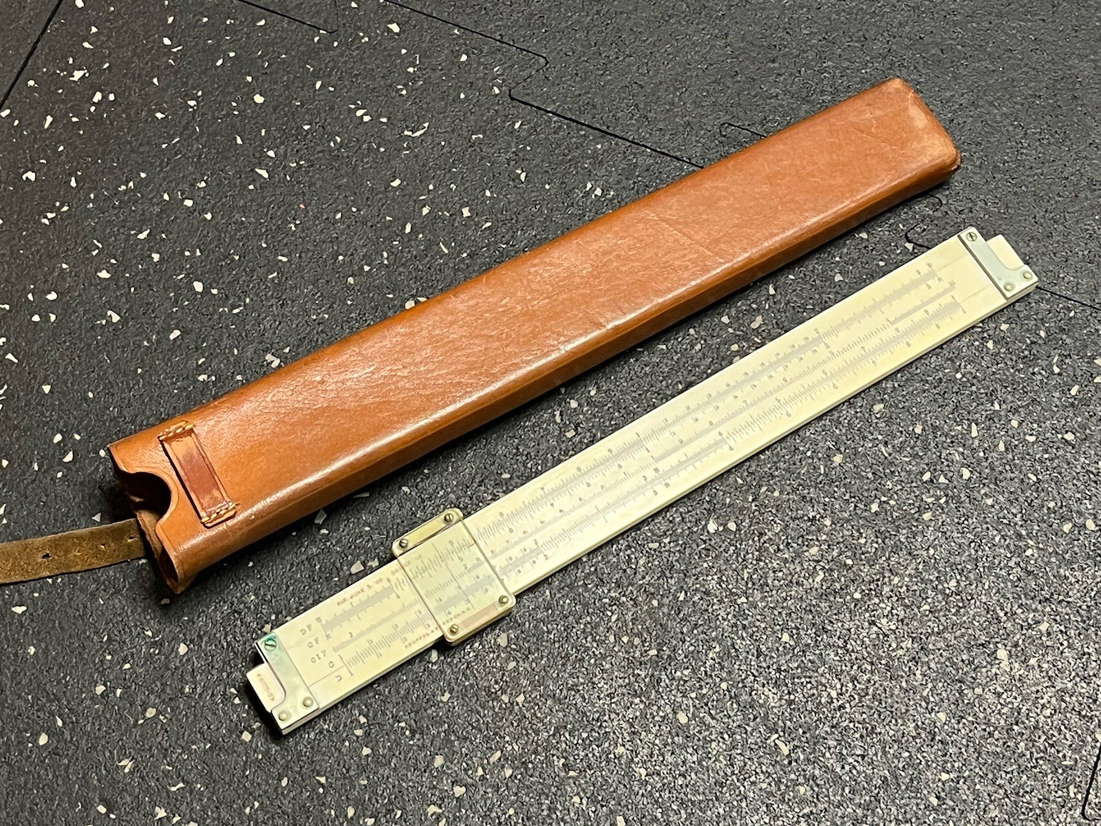 Keuffel & Esser 4088-3 Slide Ruler Leather Case