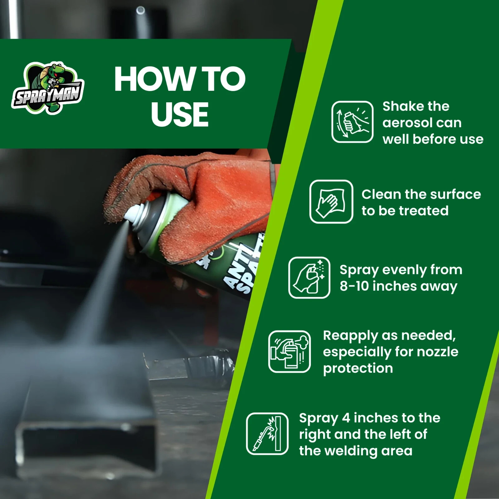 Sprayman Anti Spatter Spray, 12.3 fl oz - 2 Pack