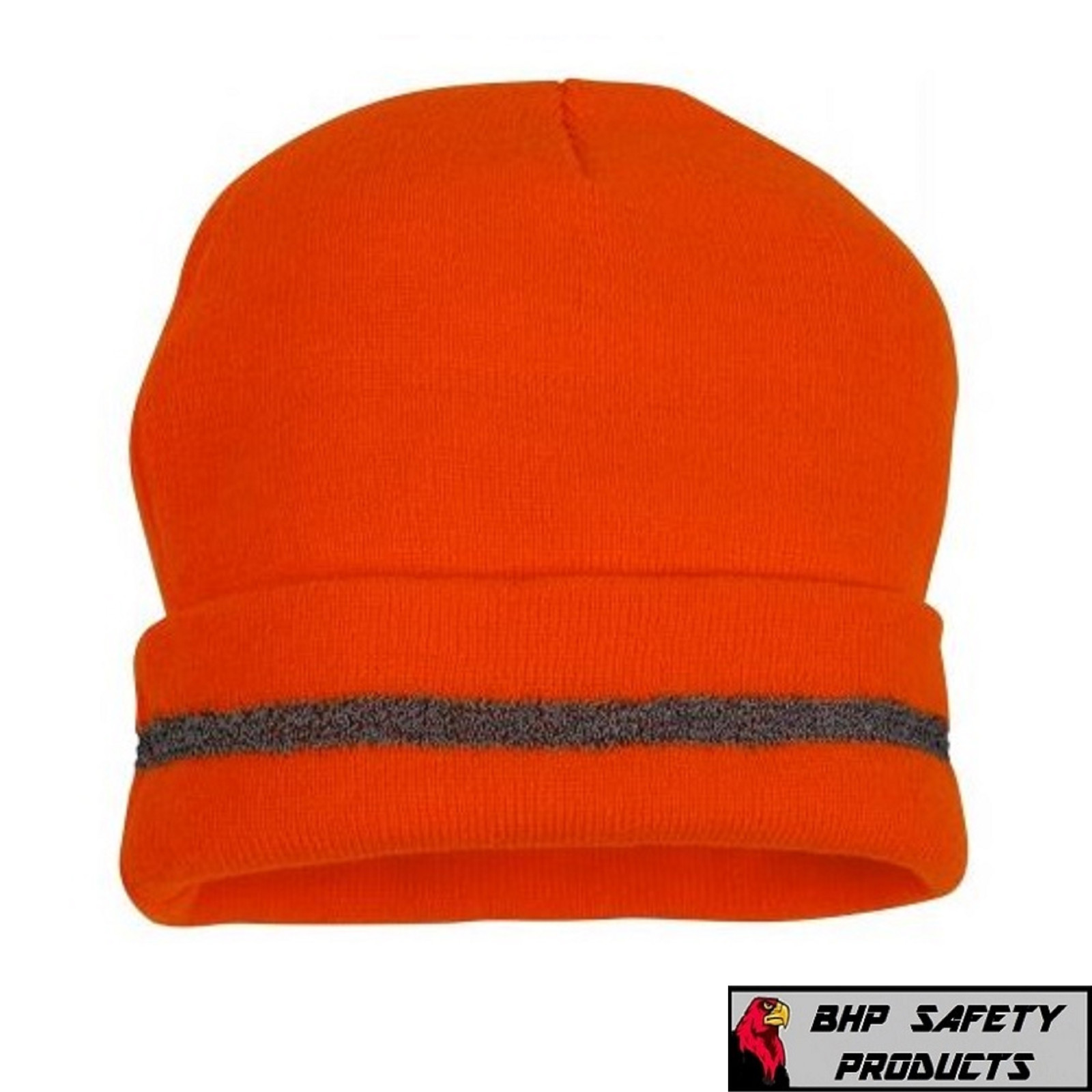 Hi-Vis Insulated Safety Bomber Reflective Jacket with Winter Weather Beanie Hat