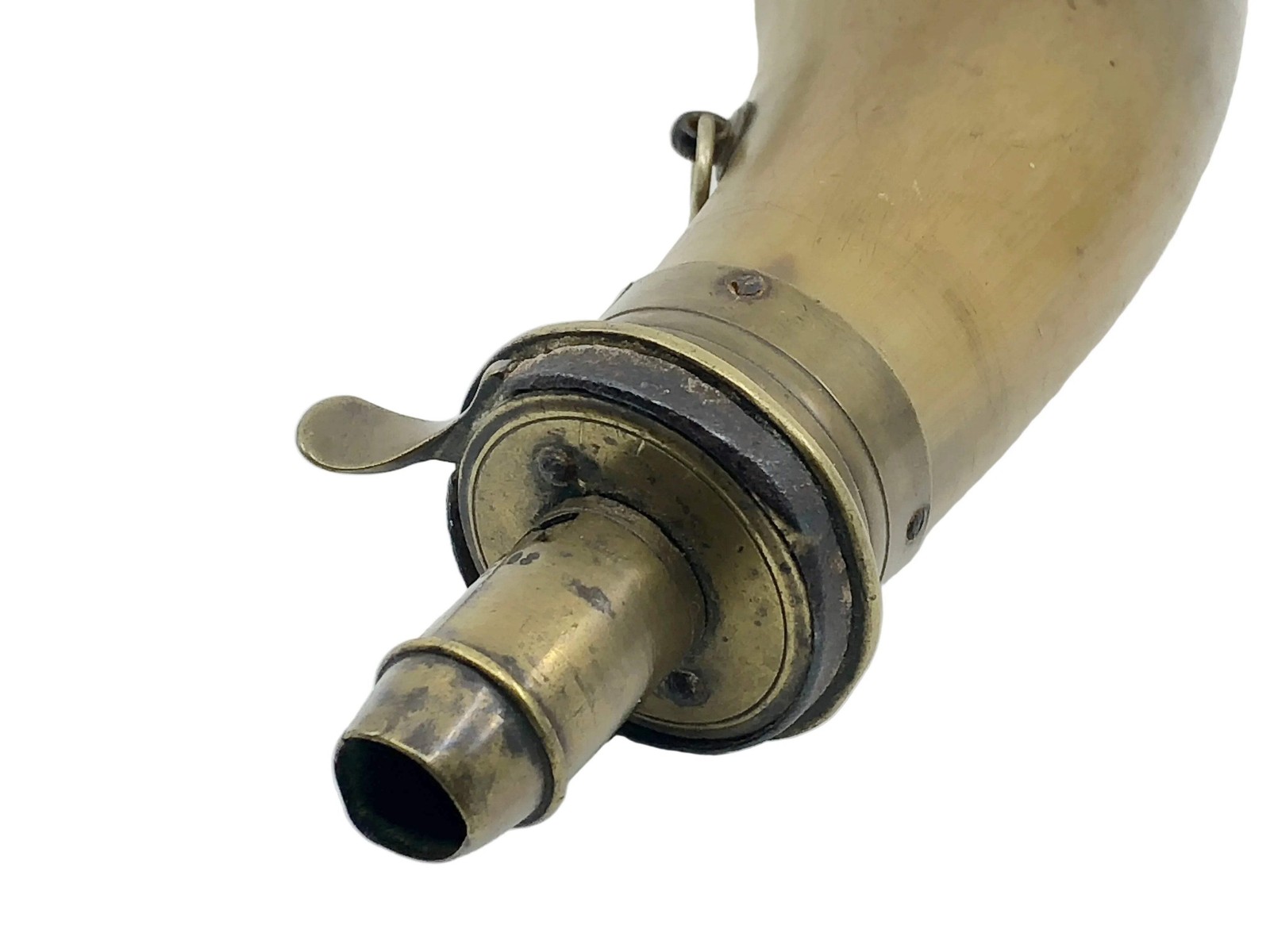 Civil war Era Flattened Powder Steer Horn