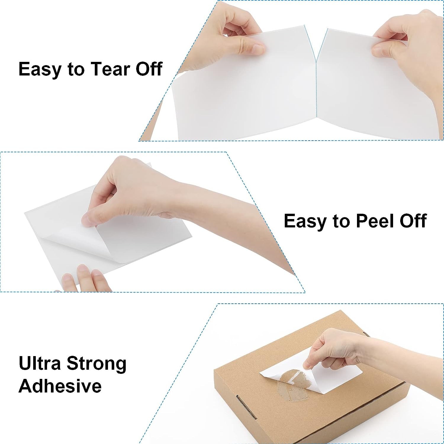 4"x6" Direct Thermal Shipping Labels for Zebra & Rollo Printer Fanfold and Rolls