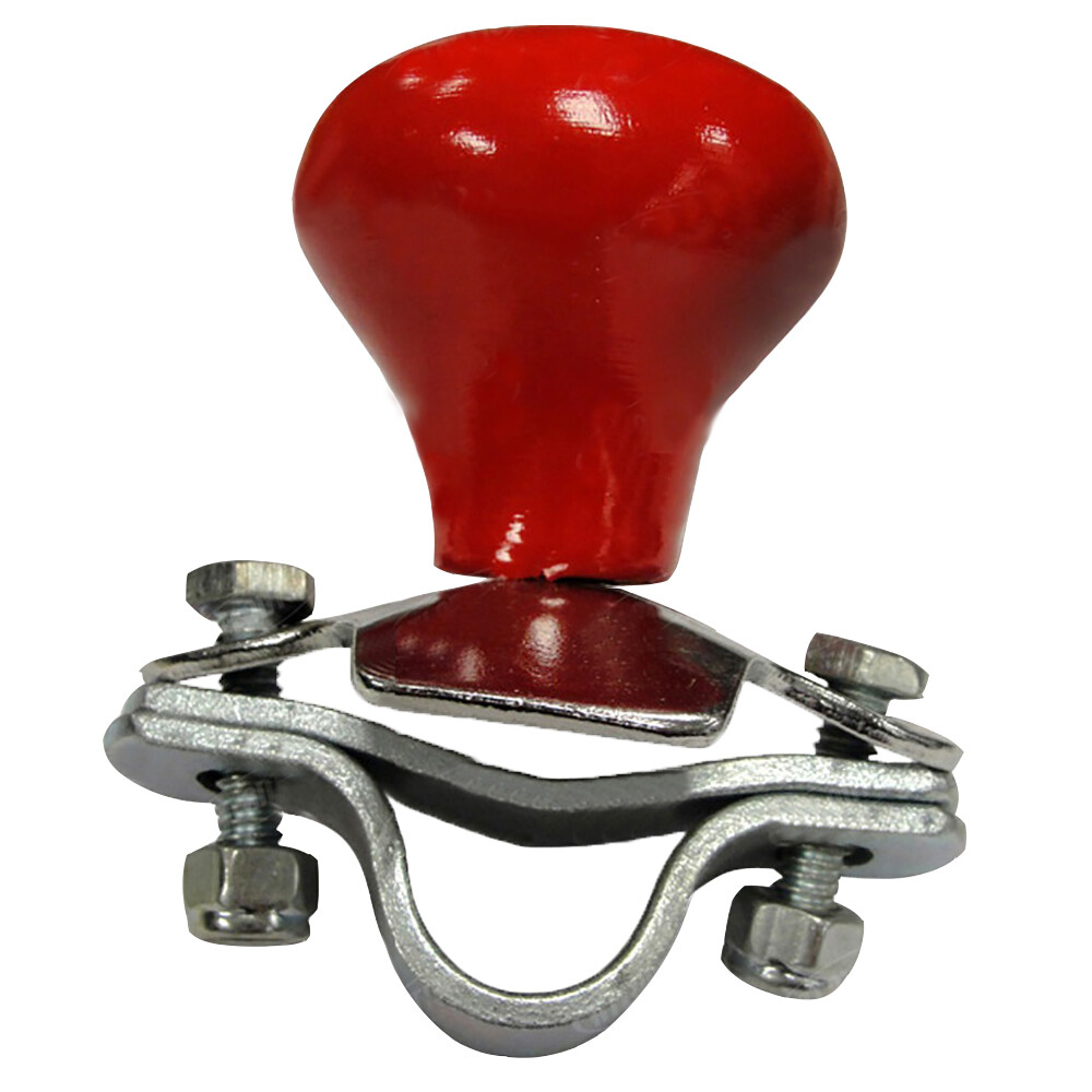 WS12 Red Universal Tractor Steering Wheel Spinner Knob Deep Spoke