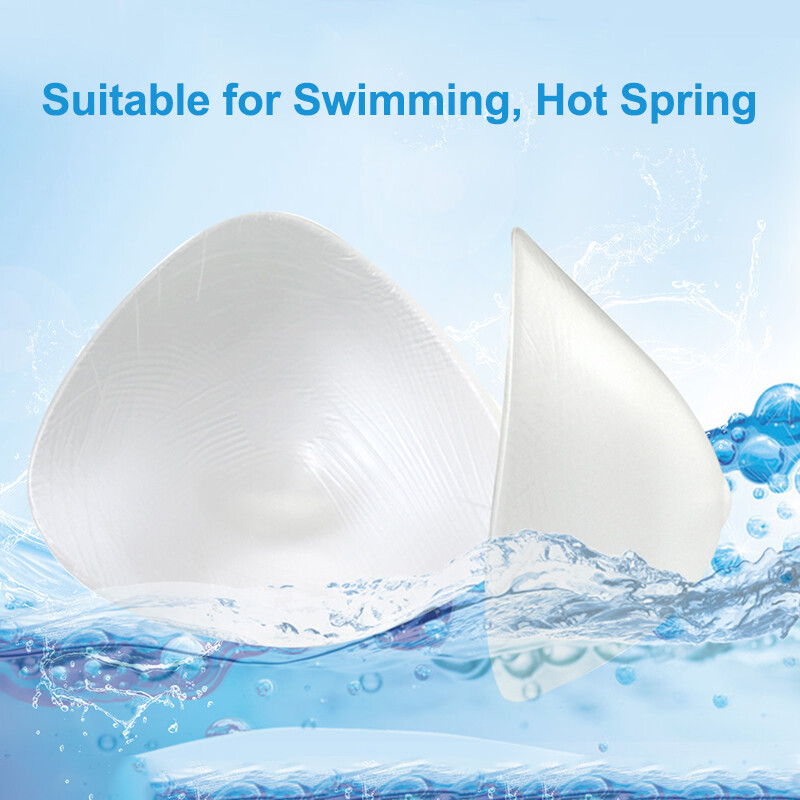 Clear Silicone Breast Form Bra Enhancer Insert Pad for Summer Swimming 1 Piece