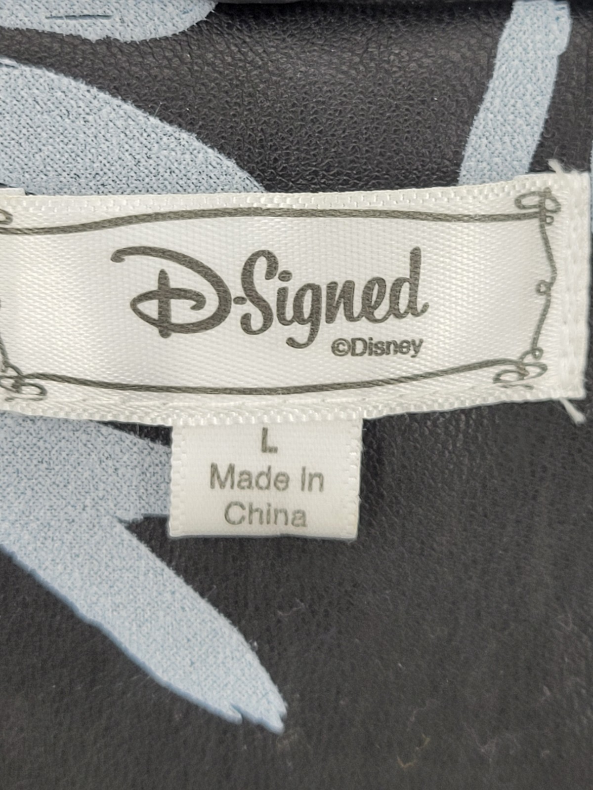 D-Signed Descendants Disney Jacket Girls Large Black Grafitti Moto Zip Outerwear