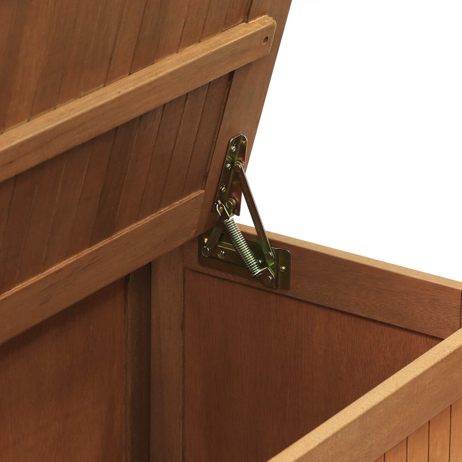 Dalam Outdoor Hardwood Storage Deck Box, Natural