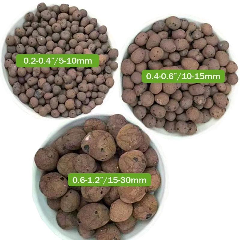 8-30 LBS organic expanded clay pebbles - 5-30mm, suitable for indoor plants