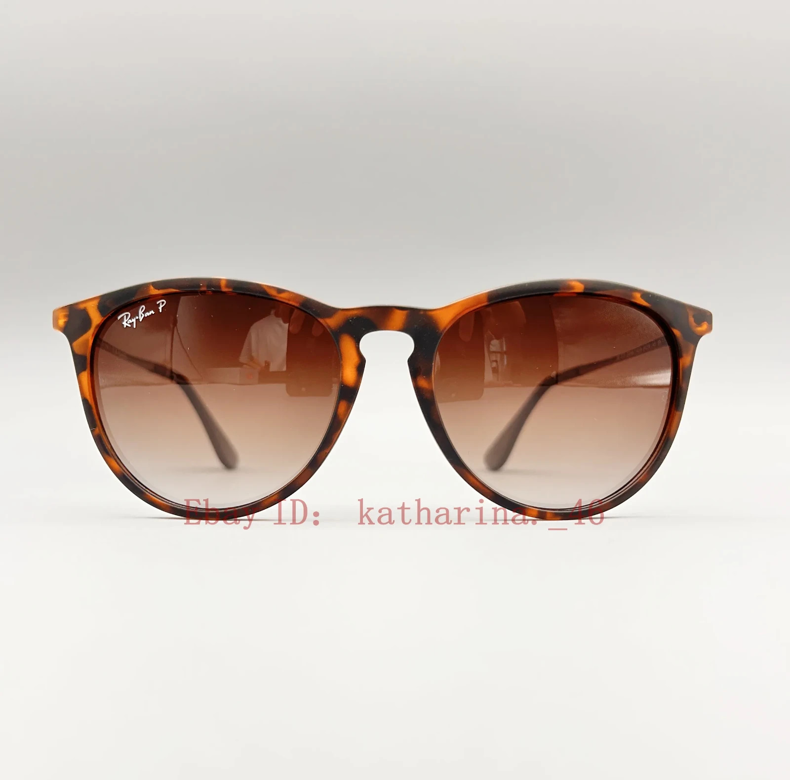 RB4171 Ray-Ban Erika Polarized Sunglasses Tortoise Frame Brown Gradient 54mm