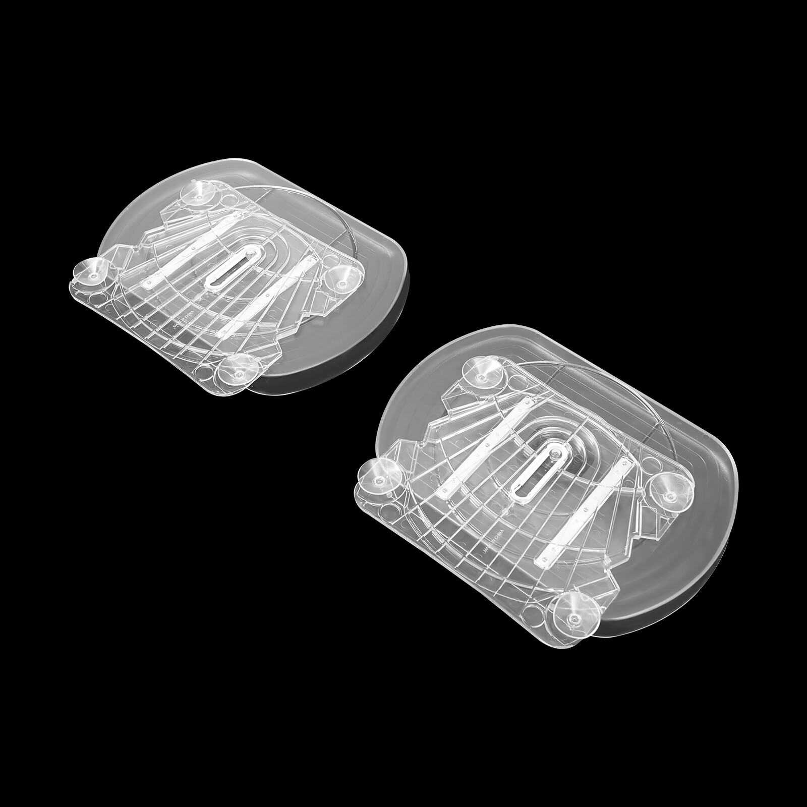 2 Packs Square 360° Rotate Turnplate Rotary Turntable Organizer for Refrigerator