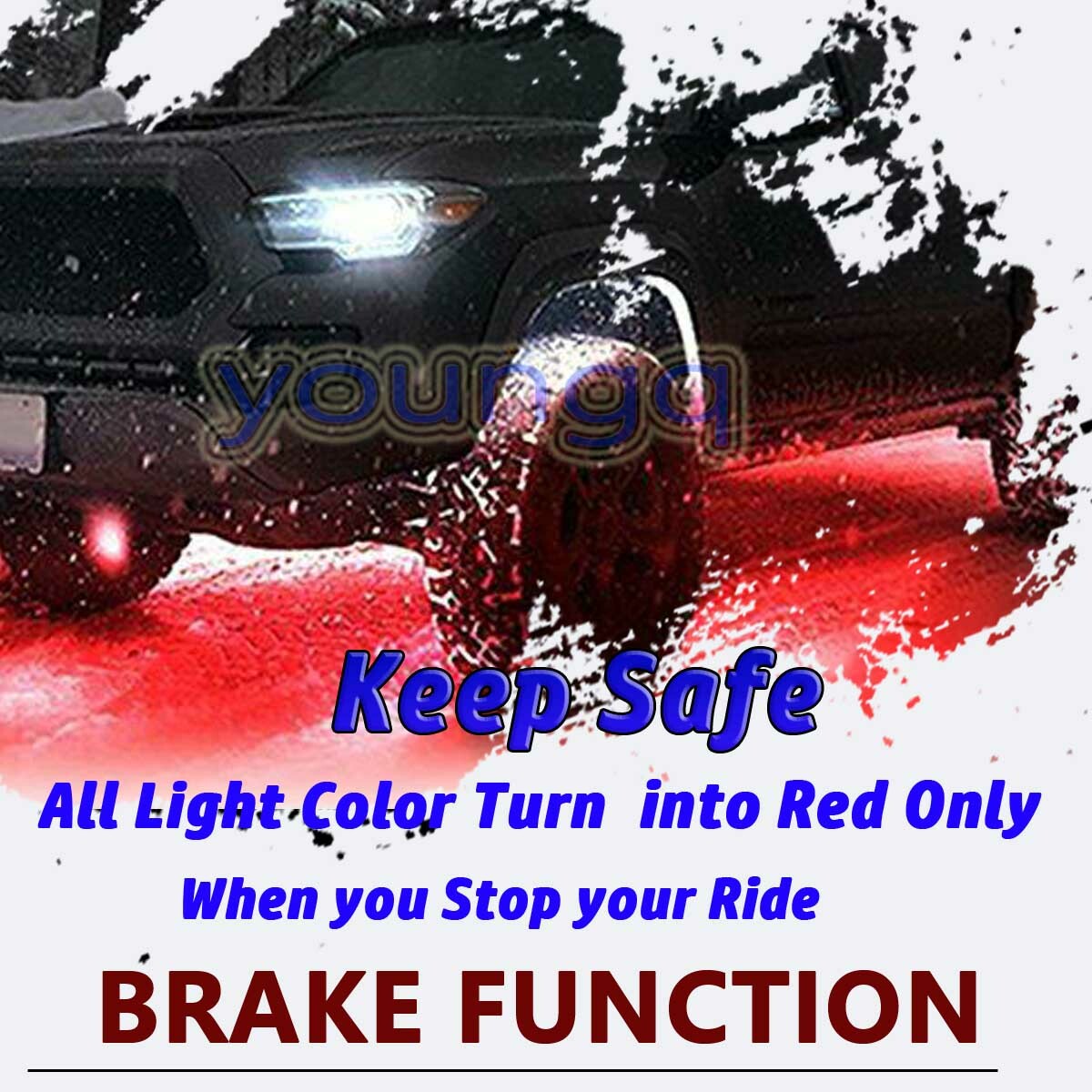 12xRGB LED Rock Light Kit For Off-Road Underglow Foot Wheel Well Light Truck ATV