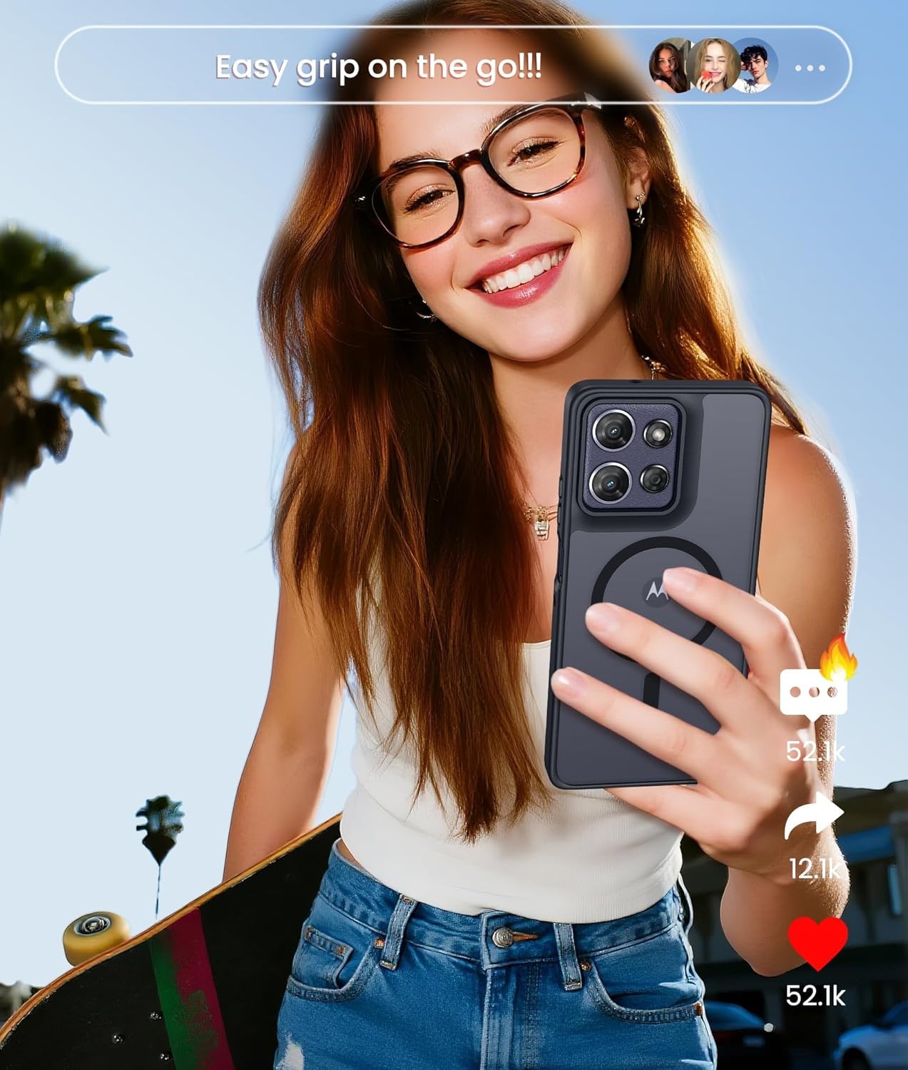 For Motorola Moto G Power 5G 2025 2026 Case Mag Safe Phone Cover + Glass Screen