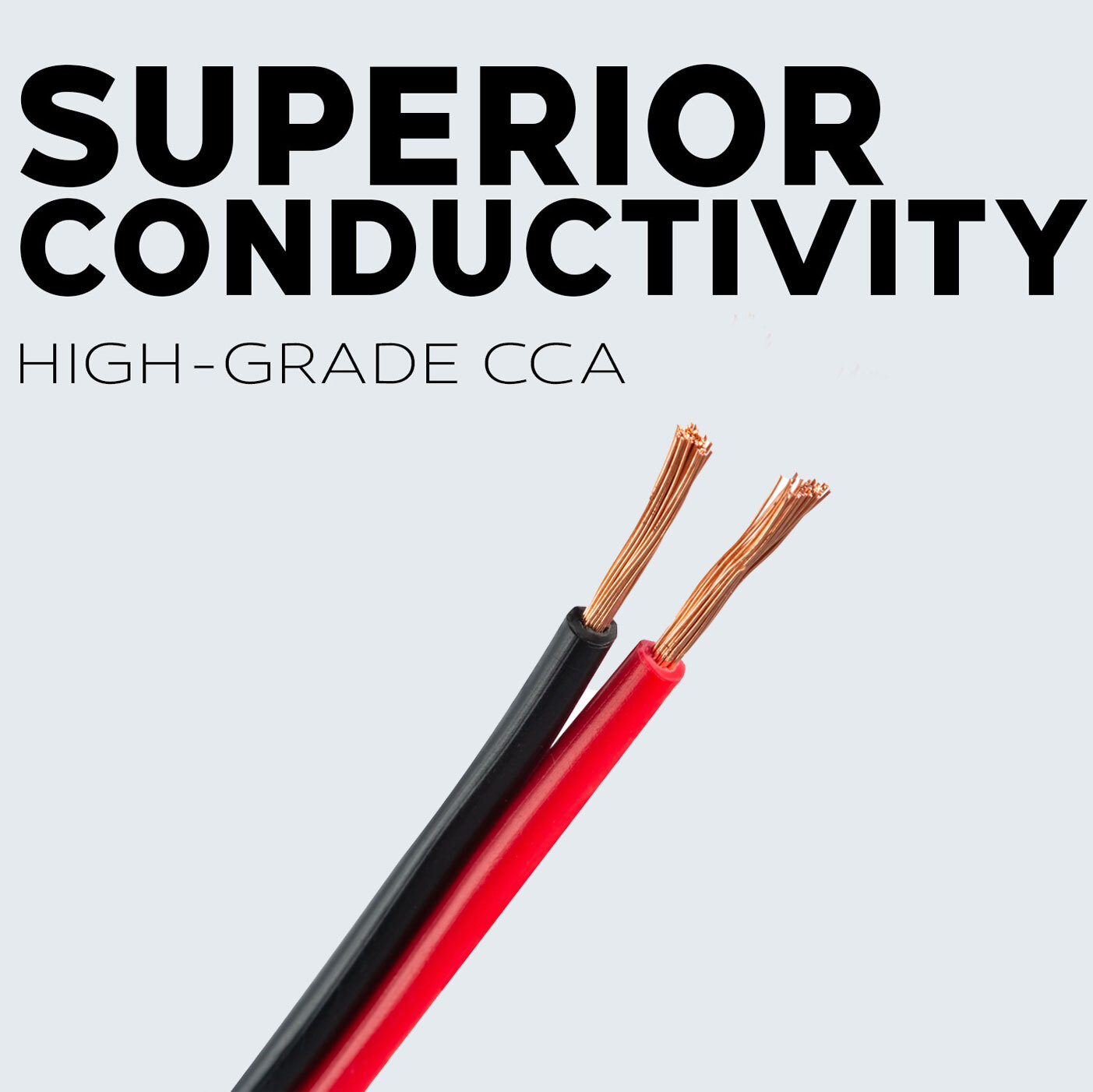 2 Rolls 20 Gauge 100 Feet Red Black Speaker Wire 2 Conductor CCA (200 FT total)