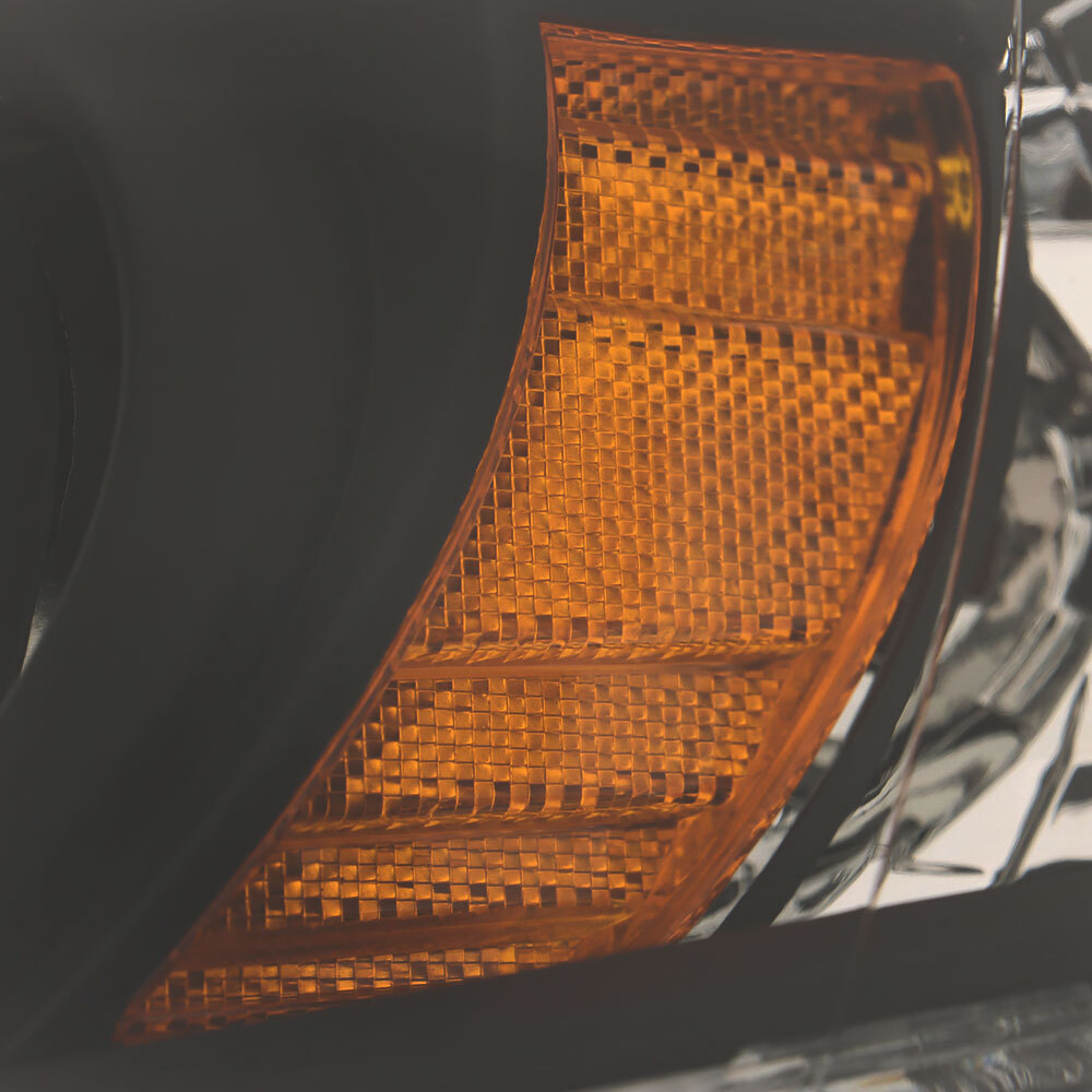 Front Pair For 2013-2015 Honda Accord Sedan Headlights Black Right+Left Halogen