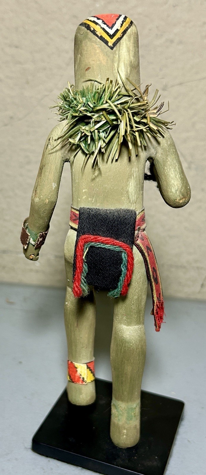 Antique Native American Hopi Kachina Doll Sikya Tsutskutu Yellow Clown 7.5”