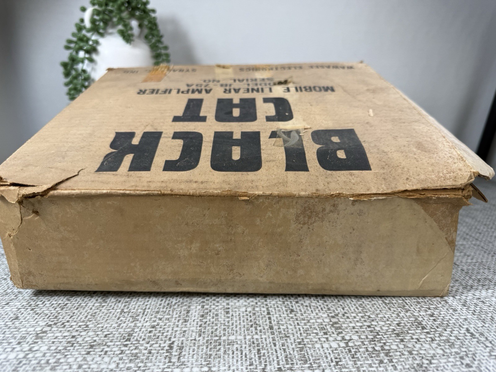 Vintage CB Amplifier WAWASEE ELECTRONICS BLACK CAT JB-75A UNTESTED Original Box