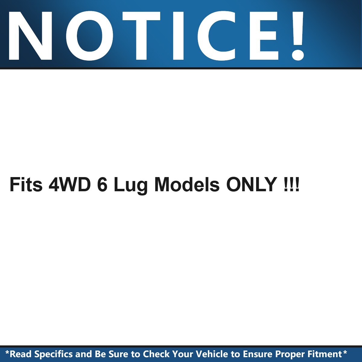 Pair 4WD Front Wheel Hub and Bearings for Ford F-150 Expedition Lincoln Mark LT