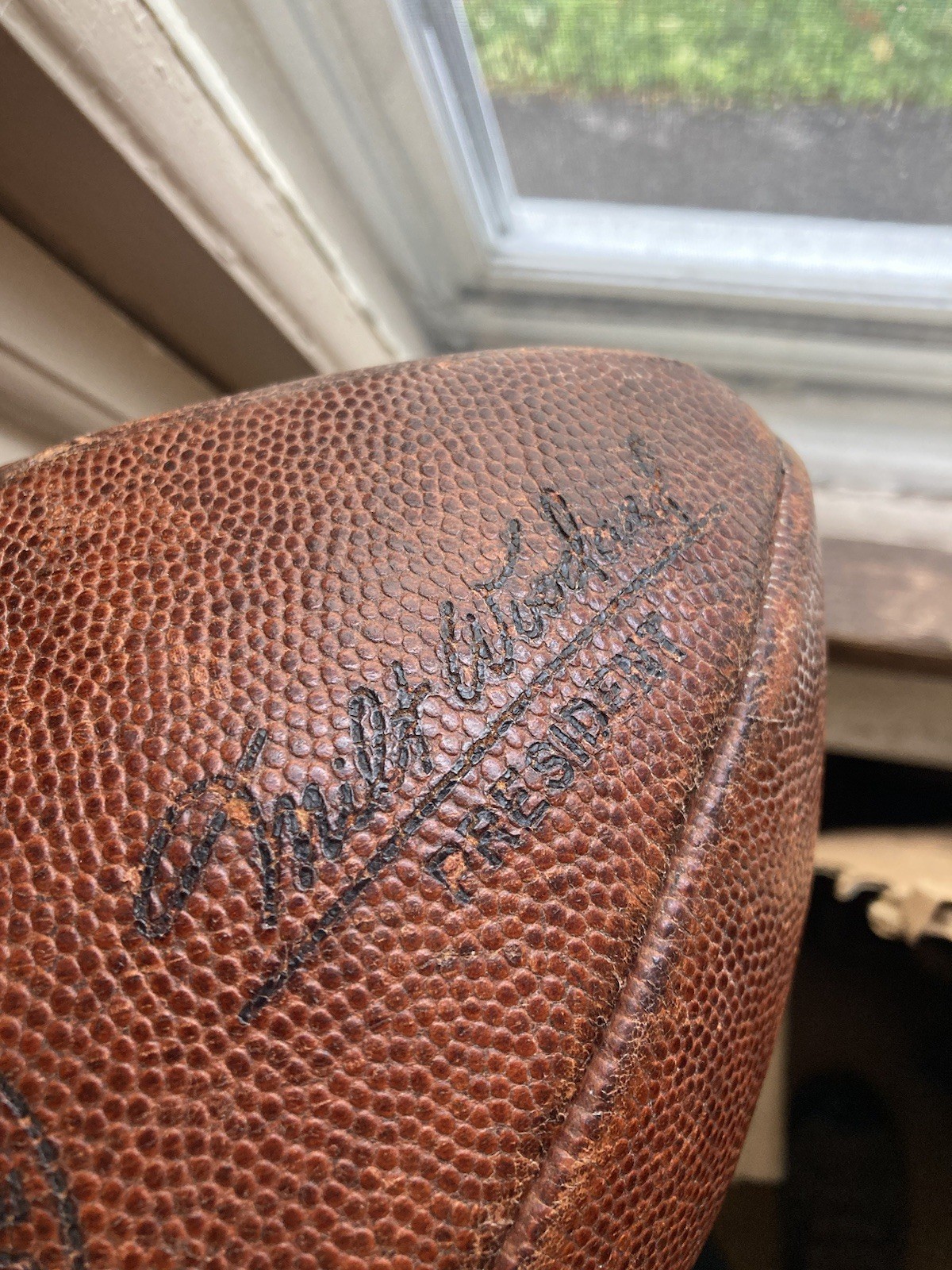 original 1960's AFL AMERICAN FOOTBALL LEAGUE actual GAME USED FOOTBALL J5-V