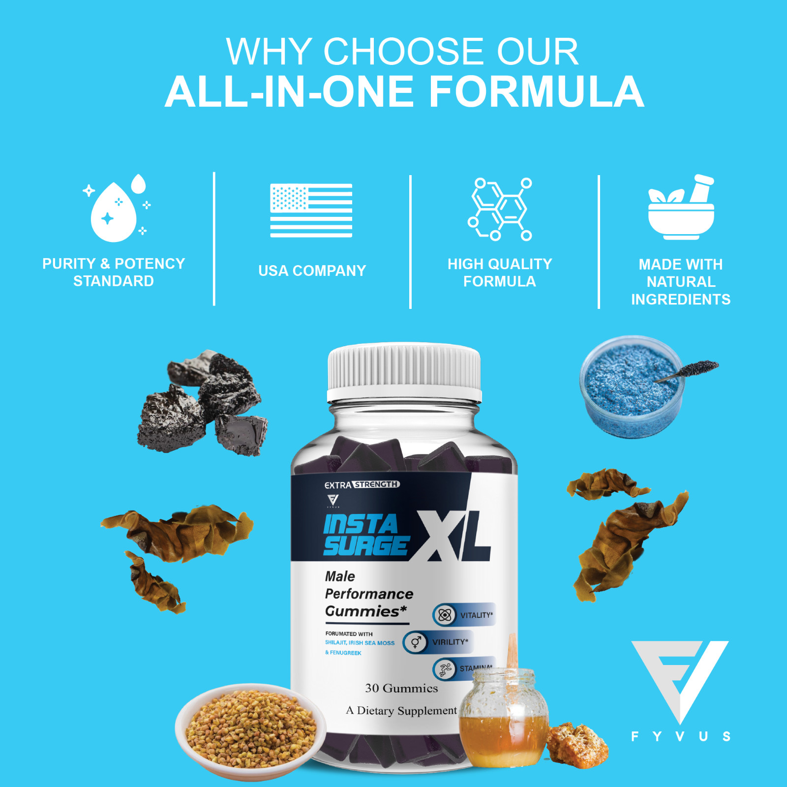 Insta Surge XL Performance, InstaSurgeXL Advanced Formula (30 gummies)