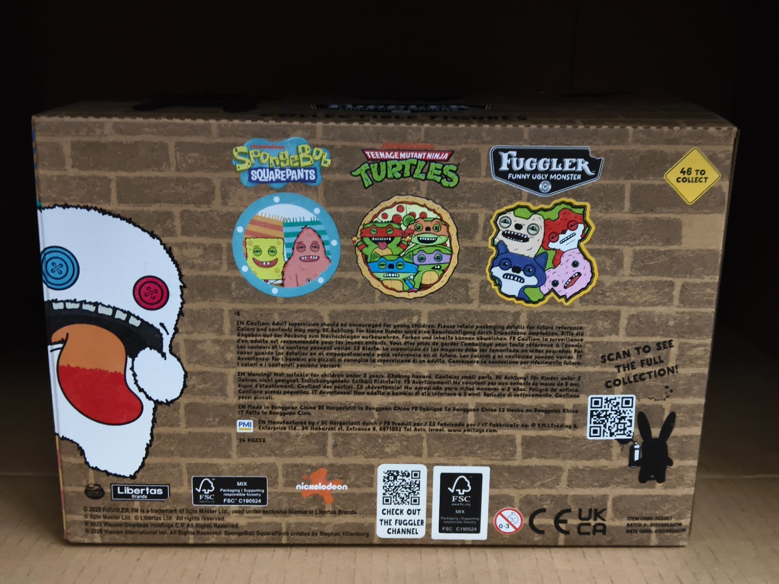 One Case of 24 Pieces Fuggler Funny Ugly Doll Collectible Figures Blind Box S2