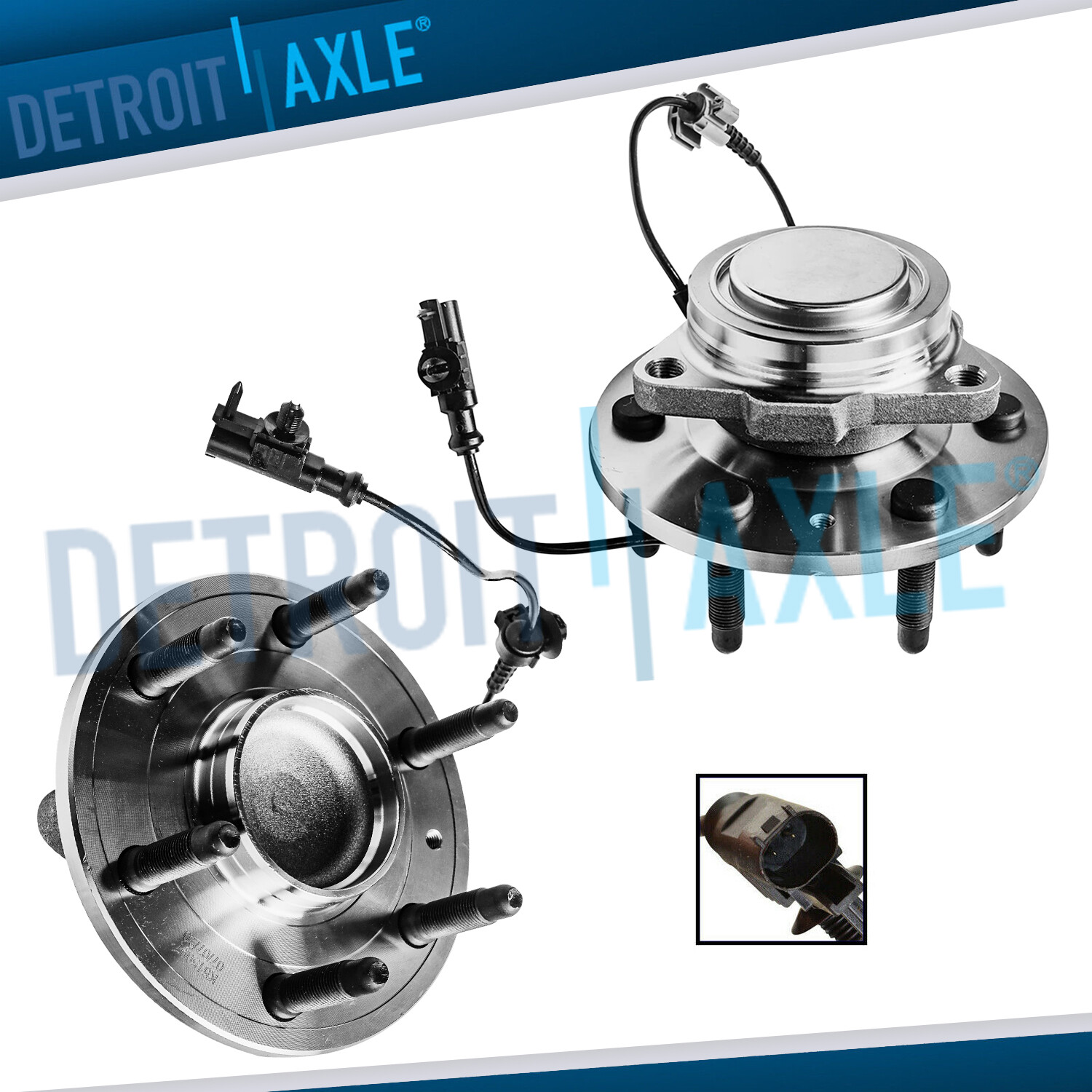 2WD Front Wheel Bearing and Hubs for Avalanche Silverado Sierra 1500 Tahoe Yukon