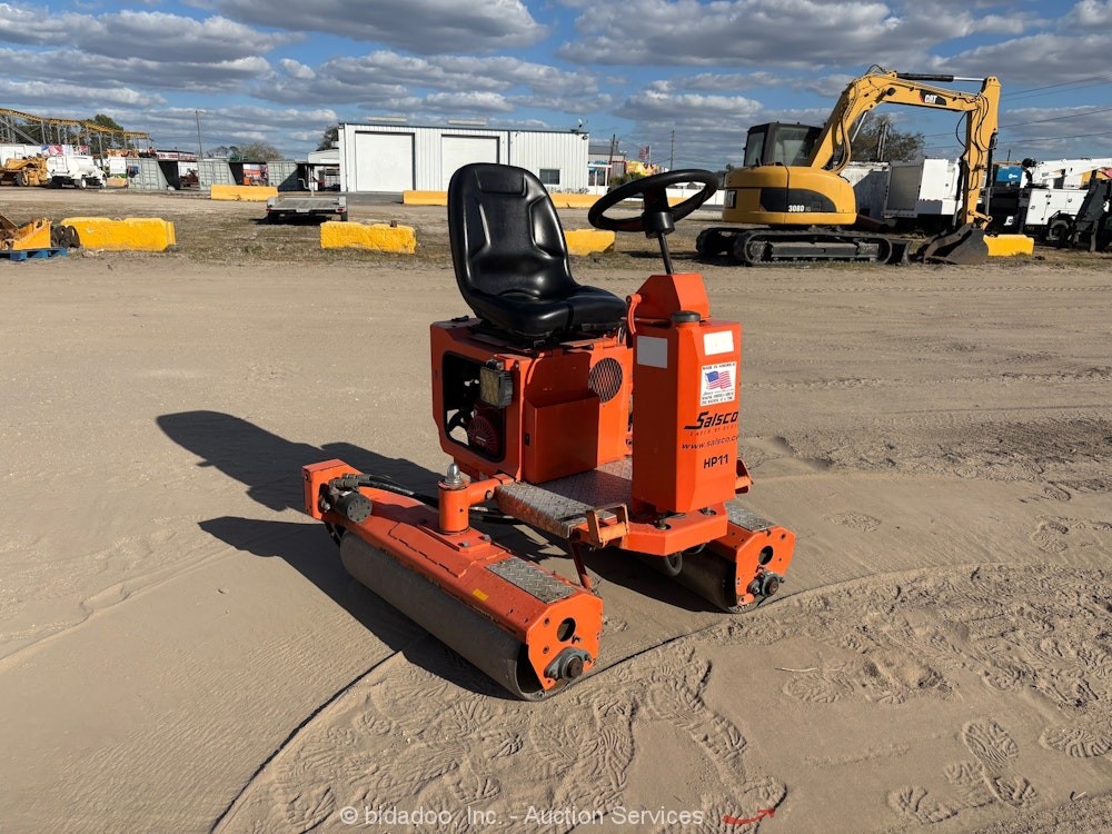 2021 Salsco GGRHP11 36" Static Ride On Greens Turf Roller Trailer Honda bidadoo