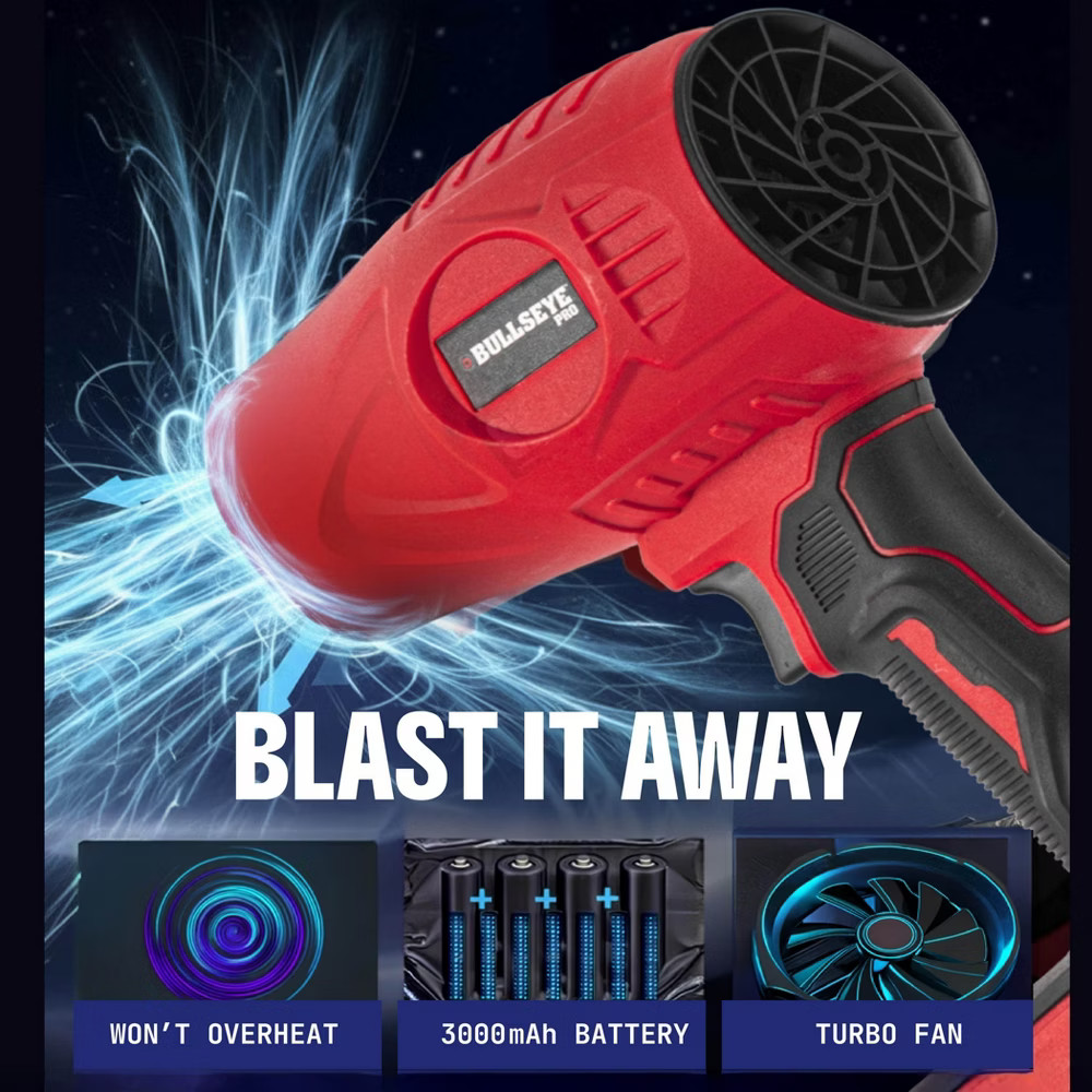 Bullseye Blower Cordless 20V Handheld Electric Leaf Dust Blower 24,000 RPM New