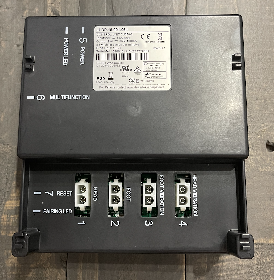 Okin Control Unit CU358-2 JLDP 15.001.064 SEALY