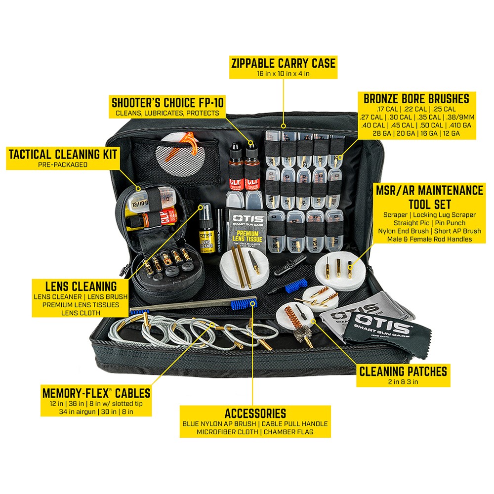 OTIS Elite Firearm Cleaning Kit , Comprehensive Maintenance Set (FG-1000)
