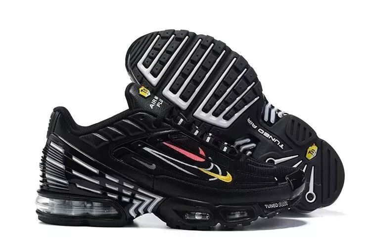 US Nike Air Max TN Plus 3 Men Shoe Running Sneaker Trainer / Black Yellow Red