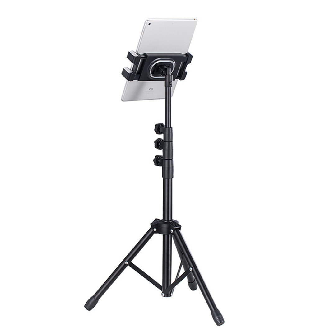 53" Heavy Duty Universal Floor Tablet Tripod Stand Adjust for iPad Pro 4.7-12.9"