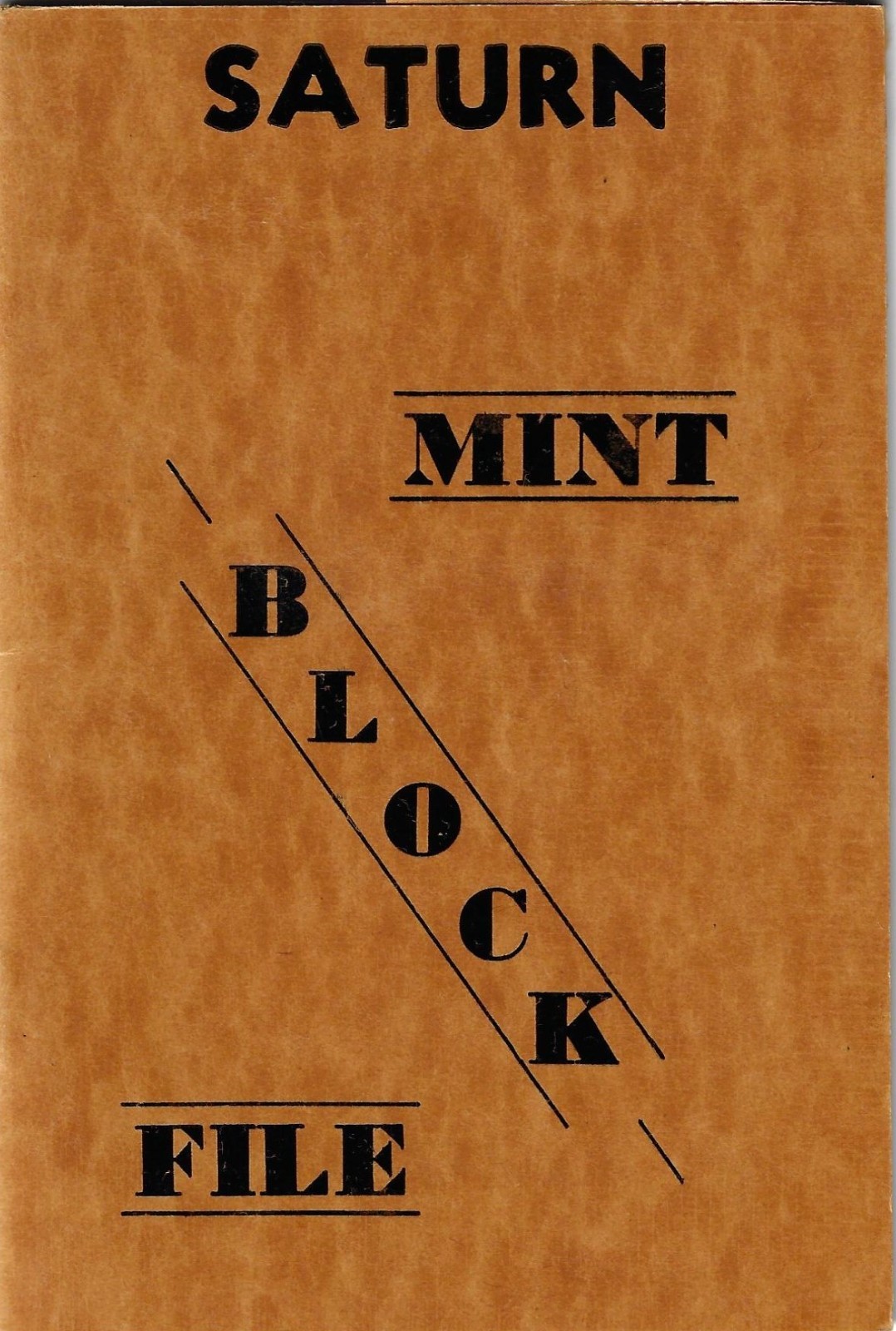 Saturn Mint Blocks & Plate Blocks - Pocket File